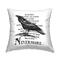 Stupell Industries Nevermore Raven Spooky Halloween Throw Pillow